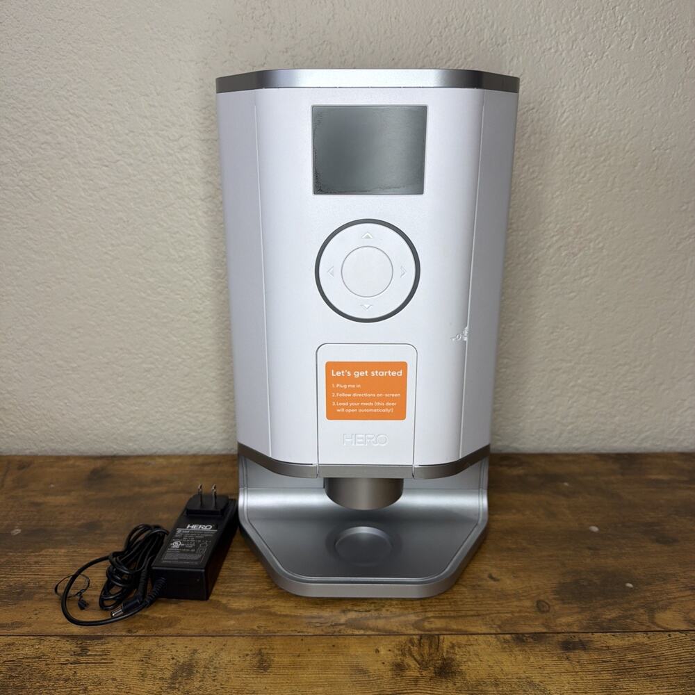 Hero 100 Automatic Medication Dispenser Smart Pill Organizer Tested Working